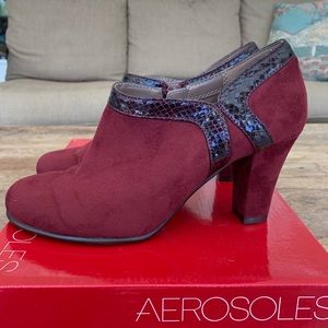Aerosoles Day Strole Wine Boot. Sz. 7 NWT